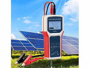 revolt 2er-Set Solarpanel-Digital-Multimeter, bis 800 W, 35 A, XL-LCD-Display