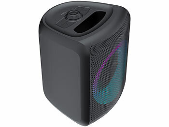auvisio Mobile Outdoor-PA-Partyanlage & -Bluetooth-Boombox, Lichteffekte, 140W