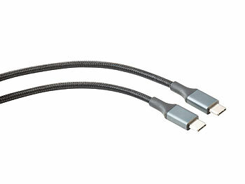 Callstel 2er-Set USB-C-Schnelllade-/Datenkabel, für PD bis 100 Watt, 0,5 m