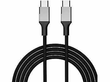 Callstel 2er-Set USB-C-Schnelllade-/Datenkabel, für PD bis 100 Watt, 0,5 m