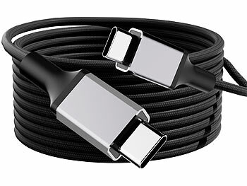 Callstel 2er-Set USB-C-Schnelllade-/Datenkabel, für PD bis 100 Watt, 0,5 m