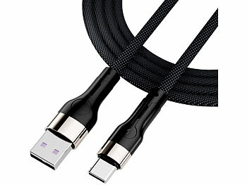 Callstel Magnetisches Daten- & Ladekabel USB-A auf USB-C, PD, QC 4.0, bis 66 W