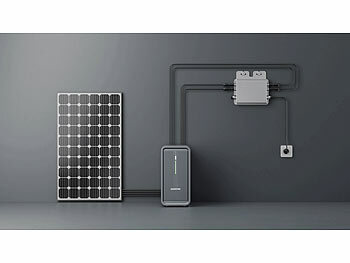 revolt Universal-Plug-&-Play-Akkuspeicher für Balkon-Solaranlagen, 2,24 kWh