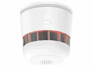 VisorTech 2er-Set Mini-Rauchwarnmelder mit 10-Jahres-Batterie, 85 dB, Ø 52 mm