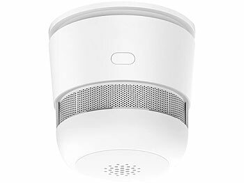 VisorTech 2er-Set Mini-Rauchwarnmelder mit 10-Jahres-Batterie, 85 dB, Ø 52 mm