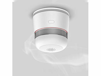 VisorTech 6er-Set Mini-Rauchwarnmelder, 85 dB Alarm, 10 Jahre Batterie, EN 1460