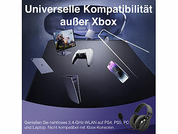 Funk-& Wireless Gaming Headset, Bluetooth