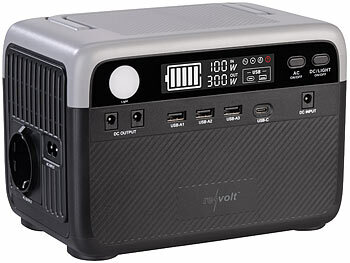 revolt Powerstation & Solar-Generator, 230 Wh, 230 V, 300 W & Solarpanel 60 W