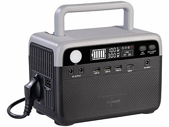 revolt Powerstation & Solar-Generator, 230 Wh, 230 V, 300 W & Solarpanel 60 W