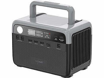 revolt Powerstation & Solar-Generator, 230 Wh, 230 V, 300 W & Solarpanel 60 W
