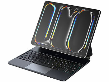 GeneralKeys Magnetische Tastatur-Hülle für 11"-iPads, QWERTZ, 346 Std. Laufzeit