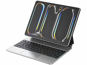 GeneralKeys Magnetische Tastatur-Hülle für 11"-iPads, QWERTZ, 346 Std. Laufzeit 