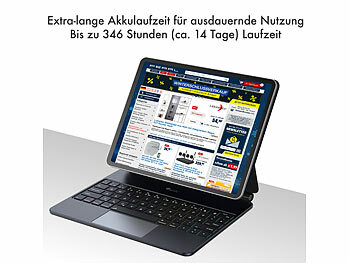 Hüllen mit Beleuchteter QWERTZ-Tastatur für iPad