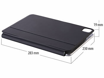 GeneralKeys Magnetische Tastatur-Hülle für 13"-iPads, QWERTZ, 346 Std. Laufzeit 