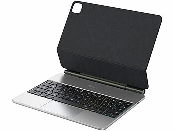 GeneralKeys Magnetische Tastatur-Hülle für 11"-iPad 2024, QWERTZ,346 Std. Laufzeit 
