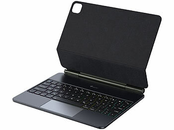 GeneralKeys Magnetische Tastatur-Hülle für 13"-iPad 2024, QWERTZ,346 Std. Laufzeit