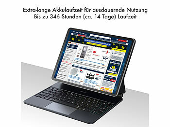 Magnetische Tastatur-Hüllen für iPads, mit Akku und Tastenbeleuchtung