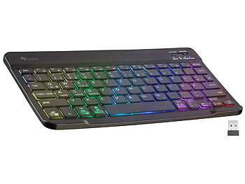 Tastatur, flach, beleuchtet