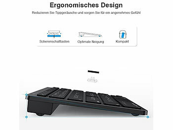 Tastatur für PC, Tablet und Smartphone, Bluetooth 