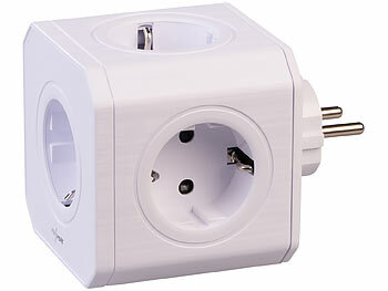 Presa Schuko Heitronic Pacific A 2 Vie Verticali, Colore Grigio, Montaggio A Parete, Per Ambienti Umidi, Precablata