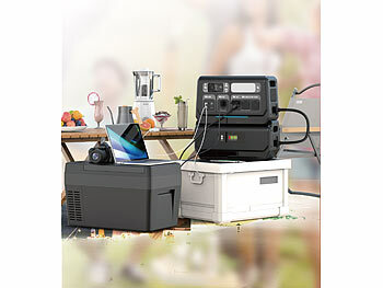 revolt On-Grid-Powerstation & Solar-Konverter, Akku-Erweiterung,3 Solarmodule