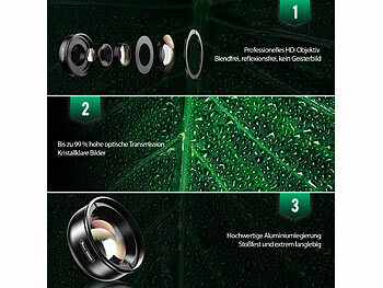 Makroobjektive für Handy mit Universalklemme für alle Modelle
