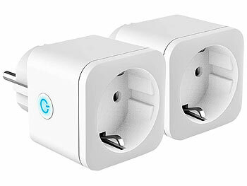 Notstrom Akku Solar: revolt 2er-Set Smarte Energiemess-Stecker f. Powerstation HSG-2048, WLAN, App