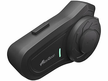 NavGear Motorrad-Kommunikations-System für bis zu 2 Personen, Bluetooth