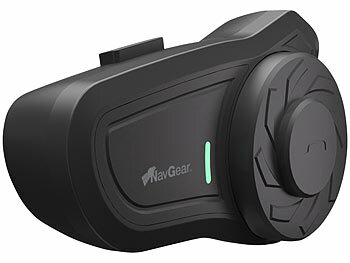 NavGear Motorrad-Kommunikations-System für bis zu 2 Personen, Bluetooth