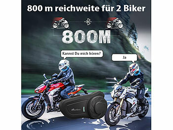 Motorrad-Headset mit Navi-Kopplung und Radioempfang