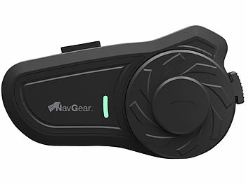 Headset Motorrad: NavGear Motorrad-Kommunikations-System für bis zu 2 Personen, Bluetooth