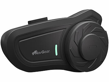 NavGear Motorrad-Kommunikations-System für bis zu 2 Personen, Bluetooth