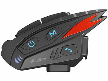 NavGear 2er-Set Motorrad-Kommunikations-Systeme für bis zu 8 Personen