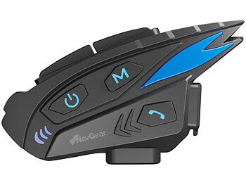 NavGear 2er-Set Motorrad-Kommunikations-Systeme für bis zu 8 Personen