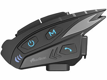 NavGear 2er-Set Motorrad-Kommunikations-Systeme für bis zu 8 Personen