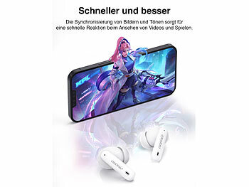 Kabellose Kopfhörer mit Schnellladung und Geräuschfilter
