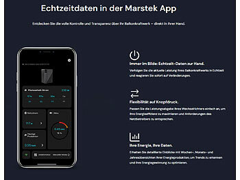 Marstek Solaranlage für die Steckdose: ON-Grid-Solarakku & 4x 440W Solarmodule