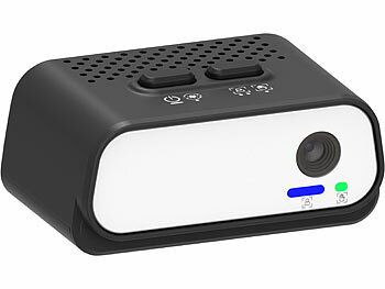 Somikon KI-Tracking-Stabilisator für Smartphone bis 7,7", 3 Achsen, Licht, App