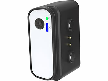 Somikon KI-Tracking-Stabilisator für Smartphone bis 7,7", 3 Achsen, Licht, App