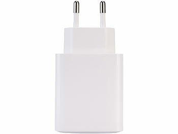 revolt Kompaktes 2-Port-USB-Netzteil, USB-C PD 65 W, USB-A QC 18 W, GaN