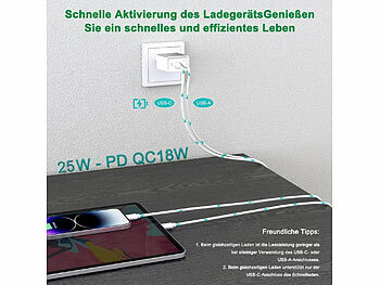 USB-Ladegerät mit Spannungsanzeige