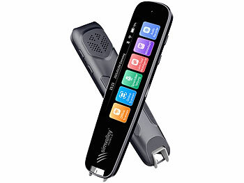 simvalley Mobile Übersetzer-Stift, 142 Online-Sprachen, Scan-Funktion, Touch-Display 