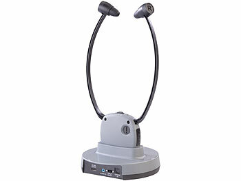newgen medicals Digitaler TV-Funkkopfhörer und Hörverstärker, 2,4 GHz, bis 100 dB