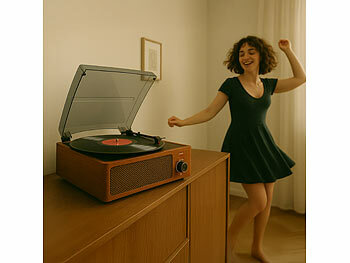 Plattenspieler mit und eingebauten Lautsprechern, Bluetooth 