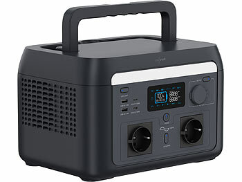 revolt Tragbare Powerstation & Solargenerator 614,4 Wh, USV, App, 1.000 W