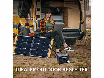 Powerstation mit Solarpanel Set