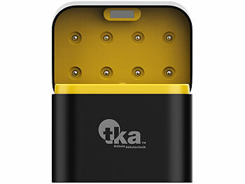 tka 2x 8er-Set Li-Ion-Akkus Typ AAA, mit USB-C-Ladebox,1300mWh,Ladeanzeige
