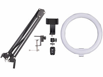 Overhead- & Dokumentenscanner-Stativ mit Beleuchtung & Fernauslöser 