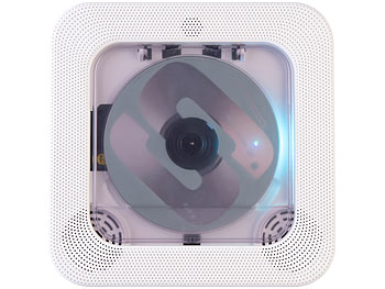 auvisio Tragbarer Akku-CD-Spieler & UKW-Radio, Bluetooth, Timer, USB, AUX 