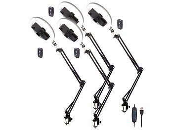 Overhead Stative Handys mit Ringlichtern 